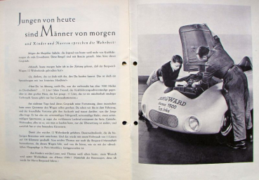 Borgward Modelprogram 1951 "Sechs Personen suchen ein Auto" Carbrochure (10025)